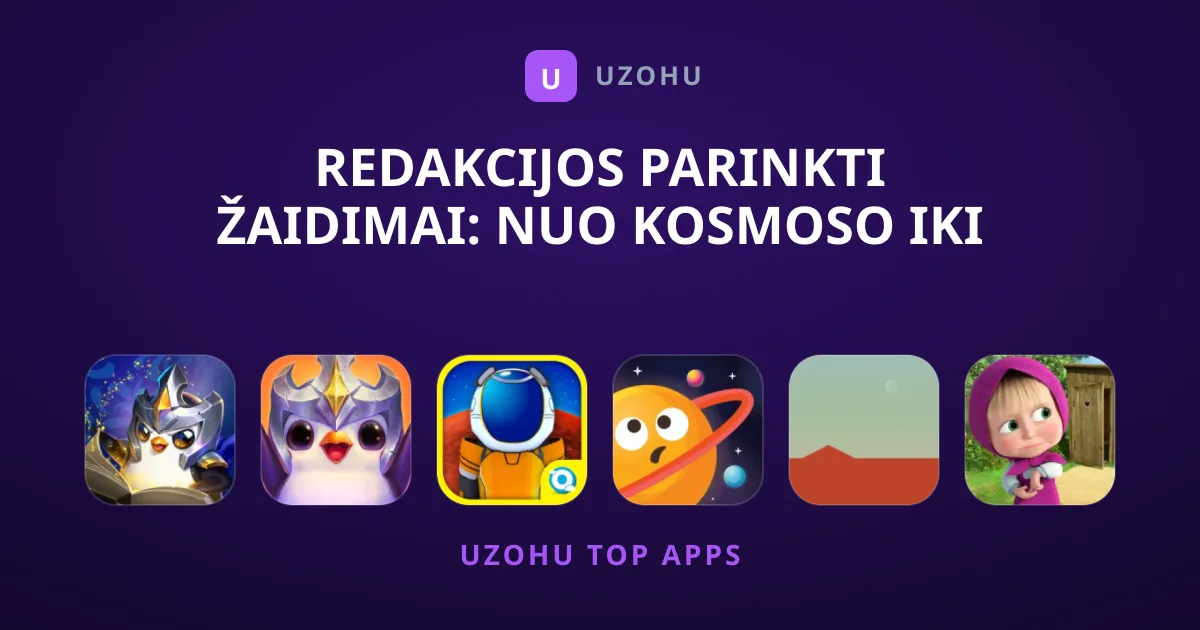 Redakcijos Parinkti Žaidimai: Nuo Kosmoso Iki Taktikos